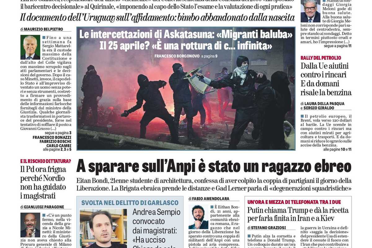 Oggi in edicola