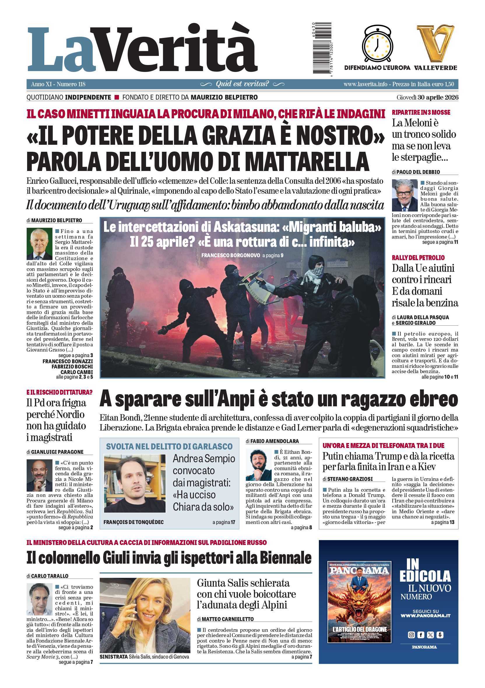 Oggi in edicola