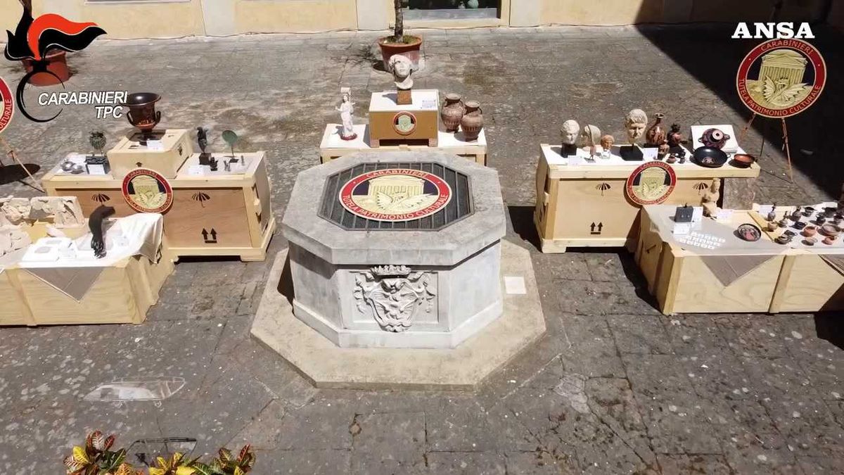 Dagli Usa tornano 337 reperti trafugati in Italia