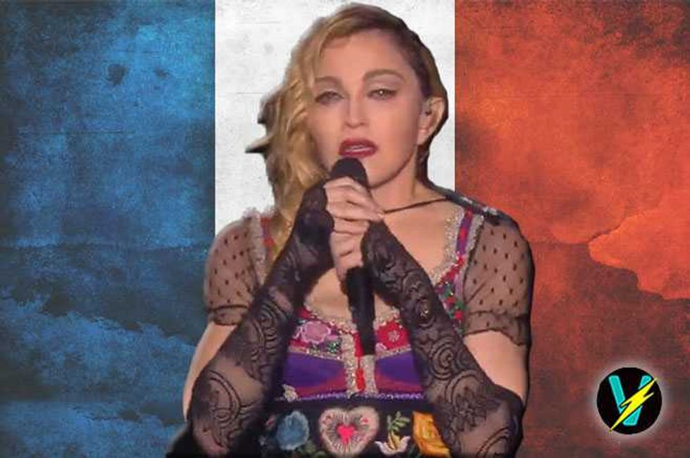 Madonna Breaks Down Onstage As She Pays Tribute To Paris Victims