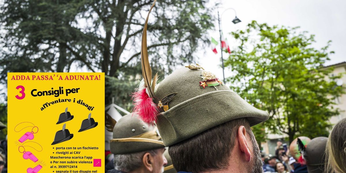 le femministe infamano gli alpini pubblicati volantini anti molestie