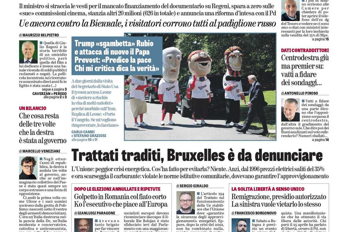 Oggi in edicola