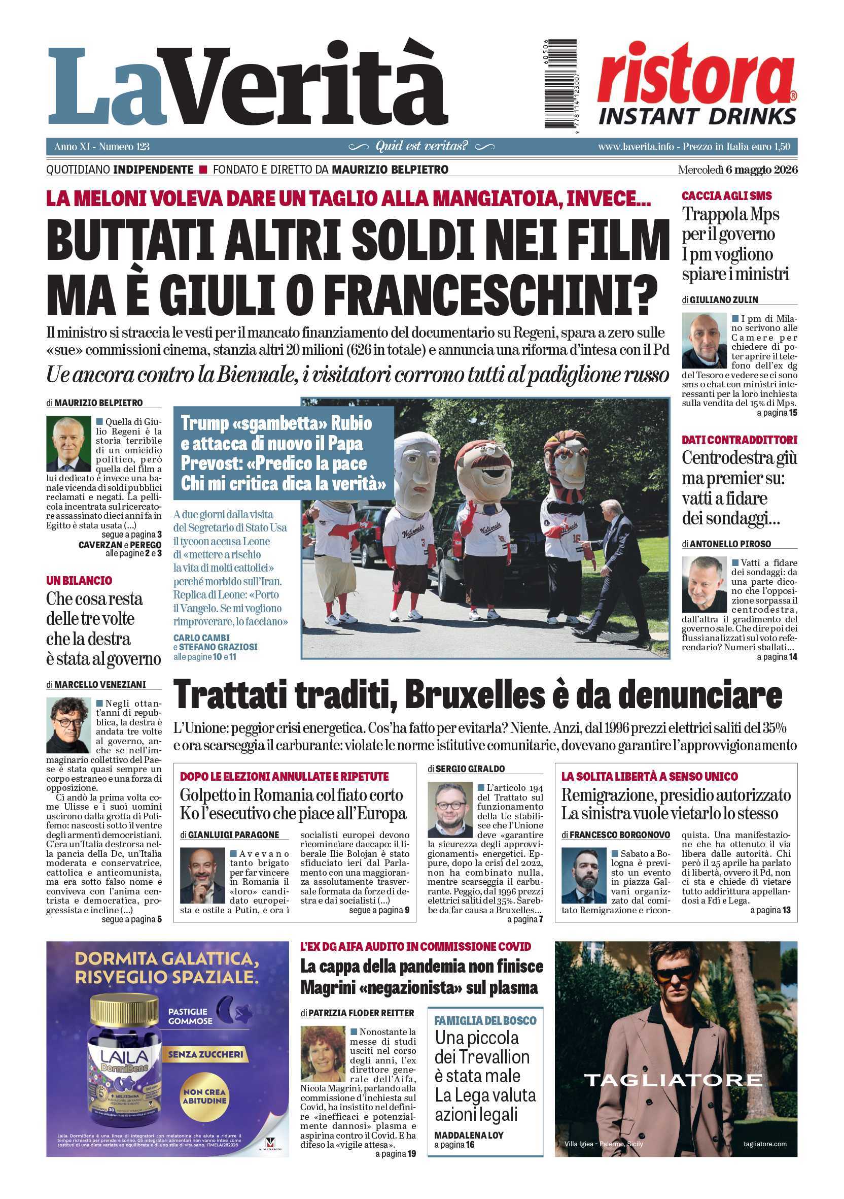 Oggi in edicola