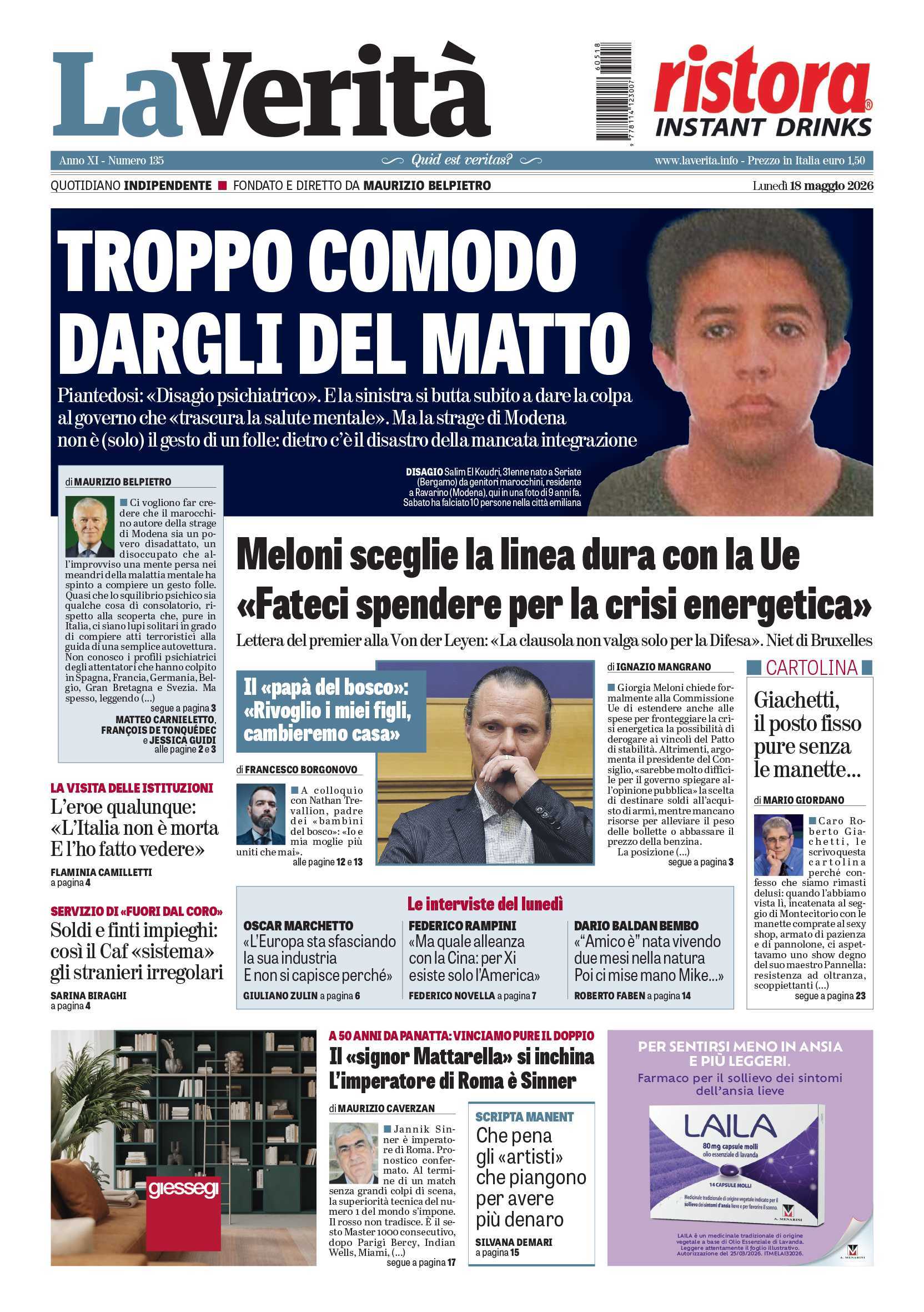 Oggi in edicola