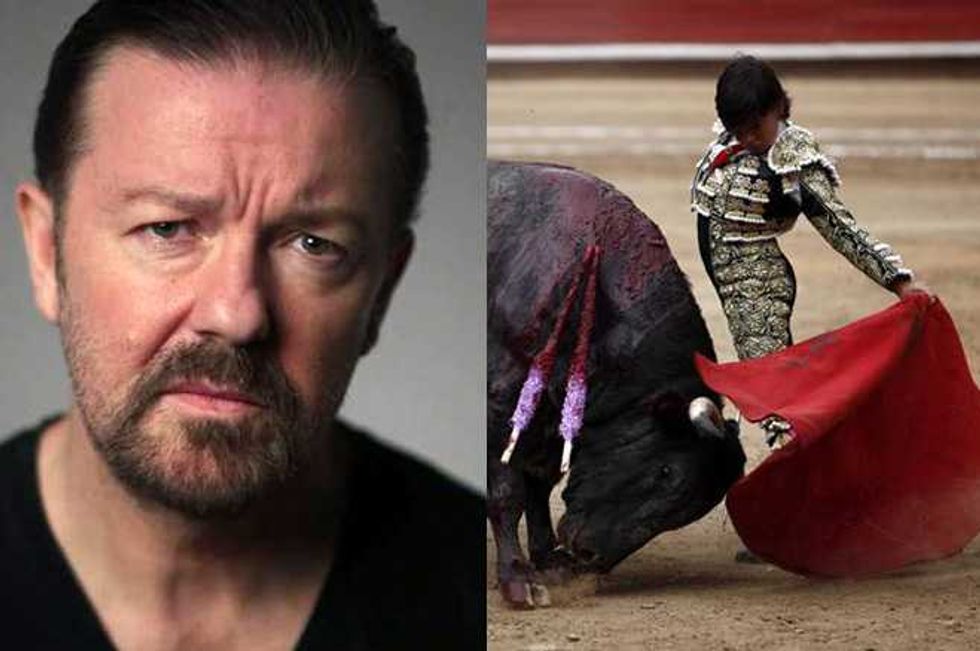 Ricky Gervais Calls Teen Bullfighter A Little Cunt