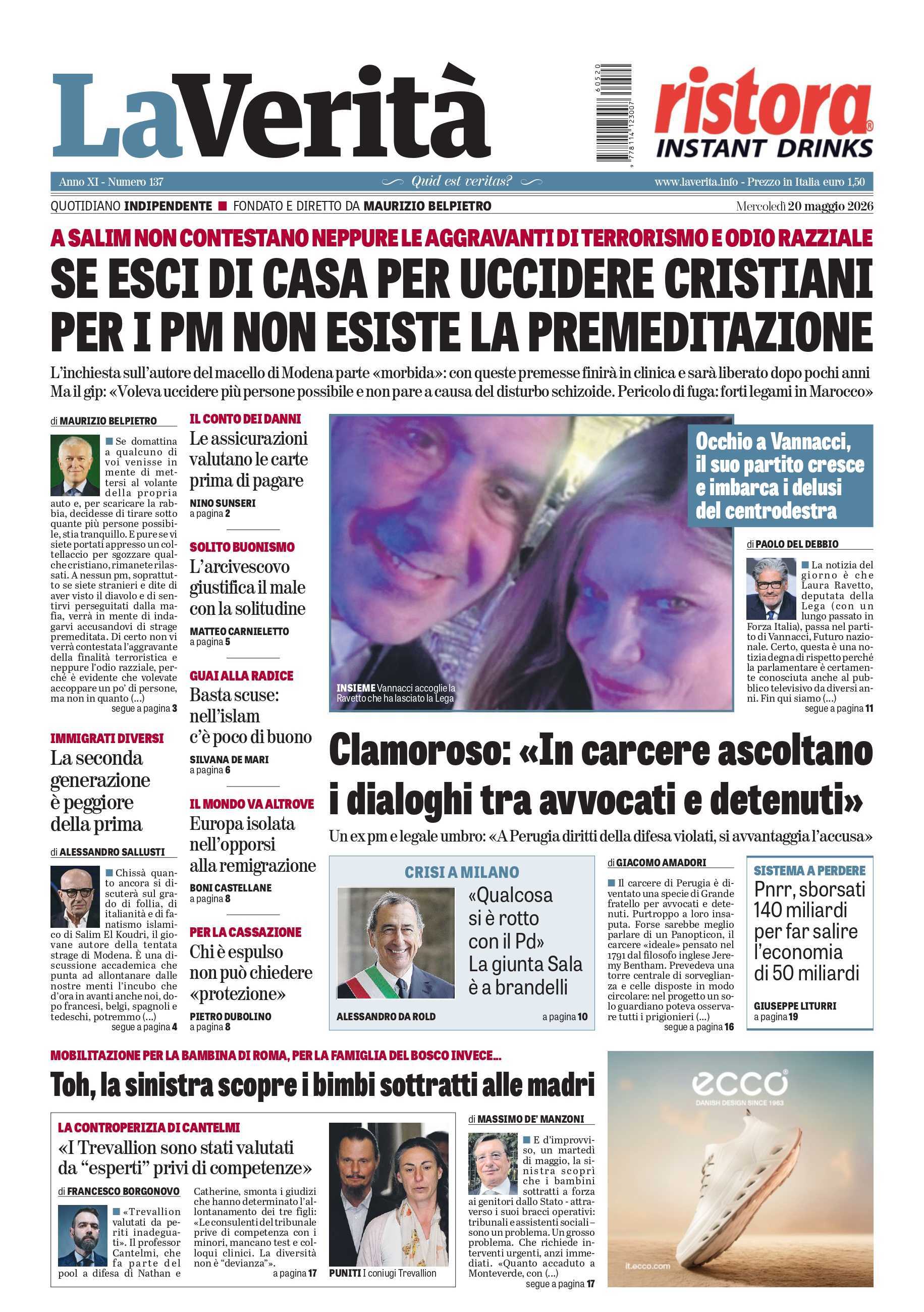 Oggi in edicola