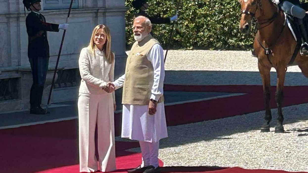 Meloni e Modi, l'incontro a Villa Pamphili