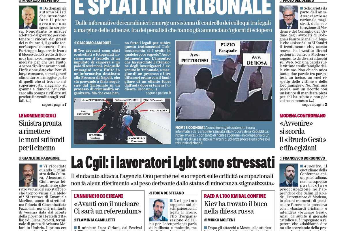 Oggi in edicola