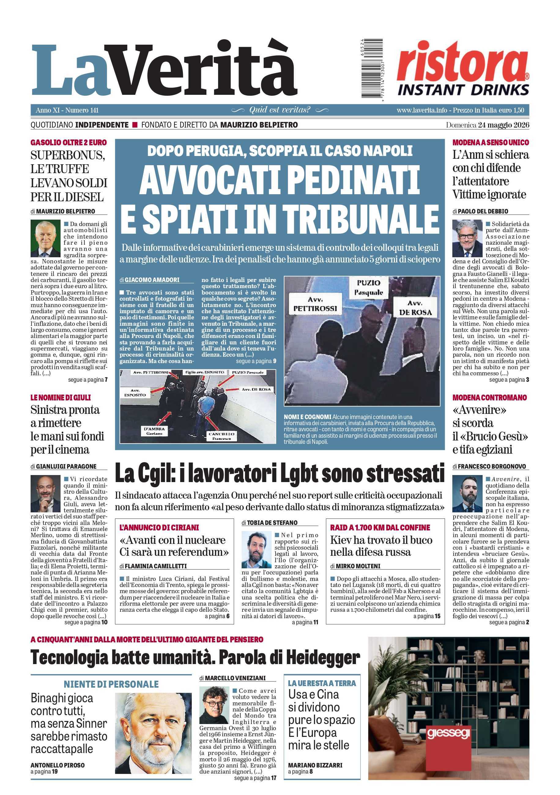 Oggi in edicola