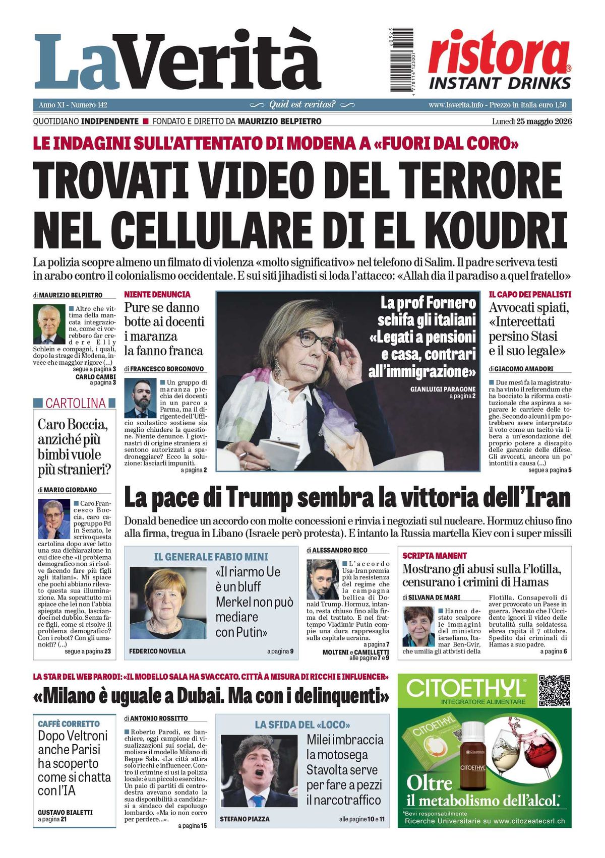 Oggi in edicola