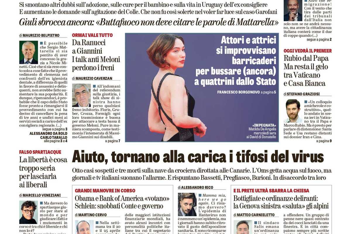 Oggi in edicola