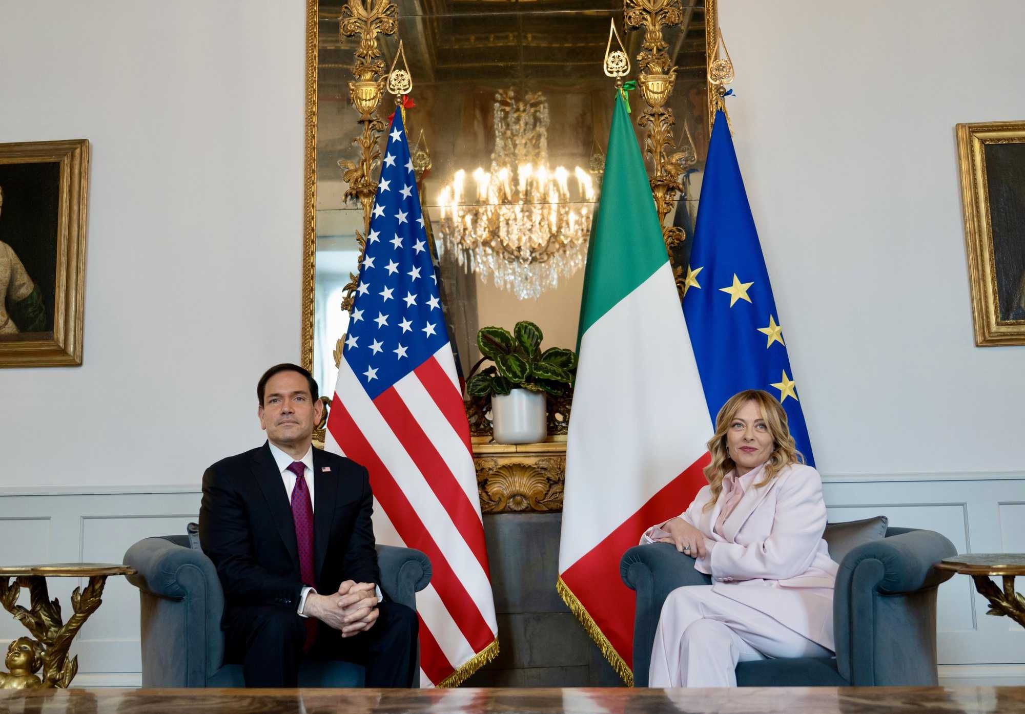 La Meloni tiene il punto con Rubio: «Dialogo franco, interessi diversi»