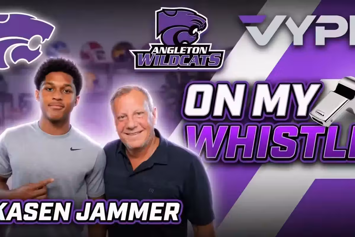 ON MY WHISTLE: Angleton's Kasen Jammer talks ball, recruiting, life on a NFL sideline