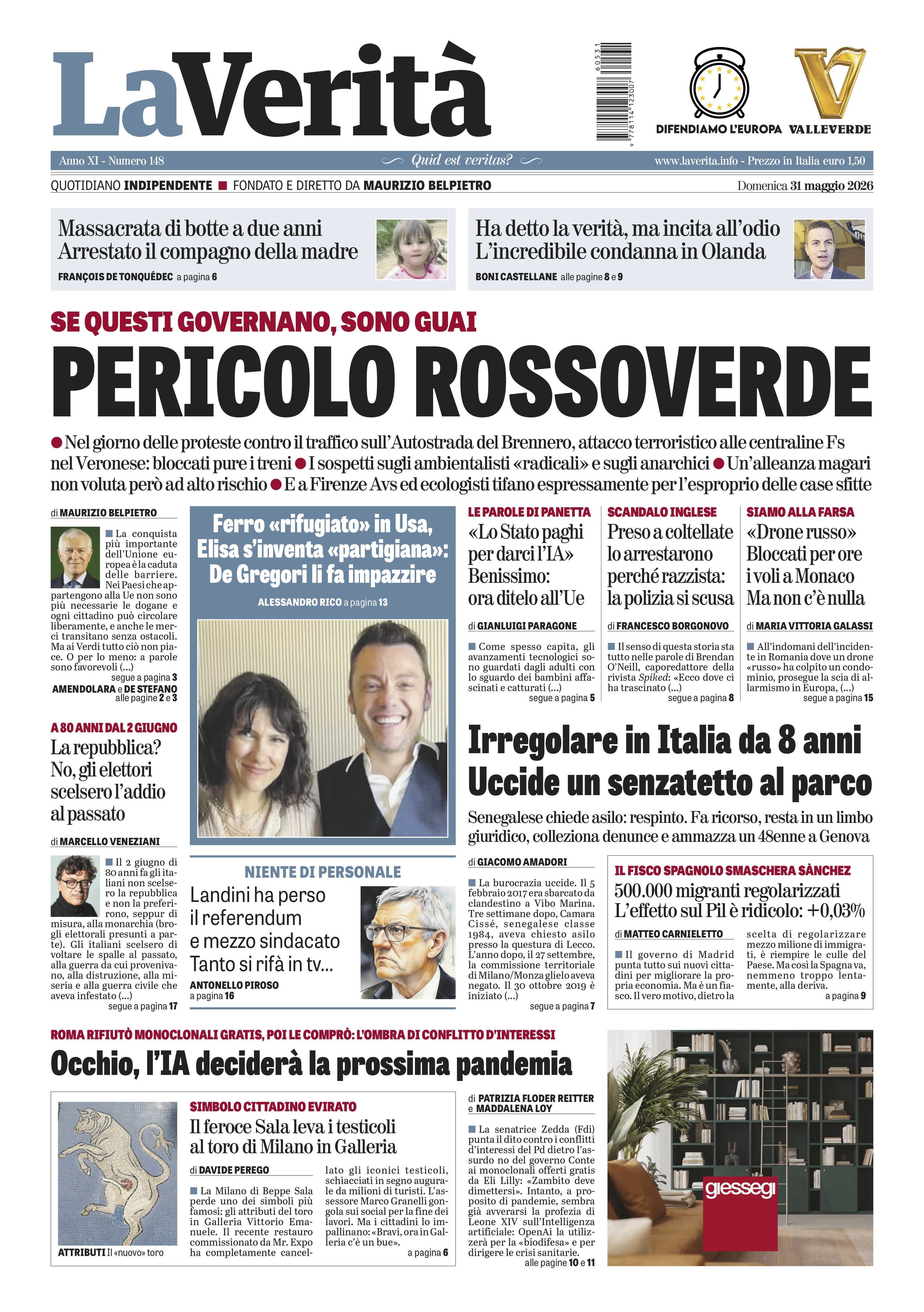Oggi in edicola