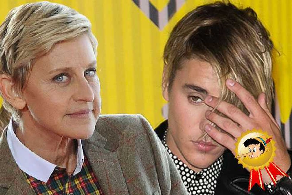 Ellen Staging An Intervention For Justin Bieber Wins Fake Story Award