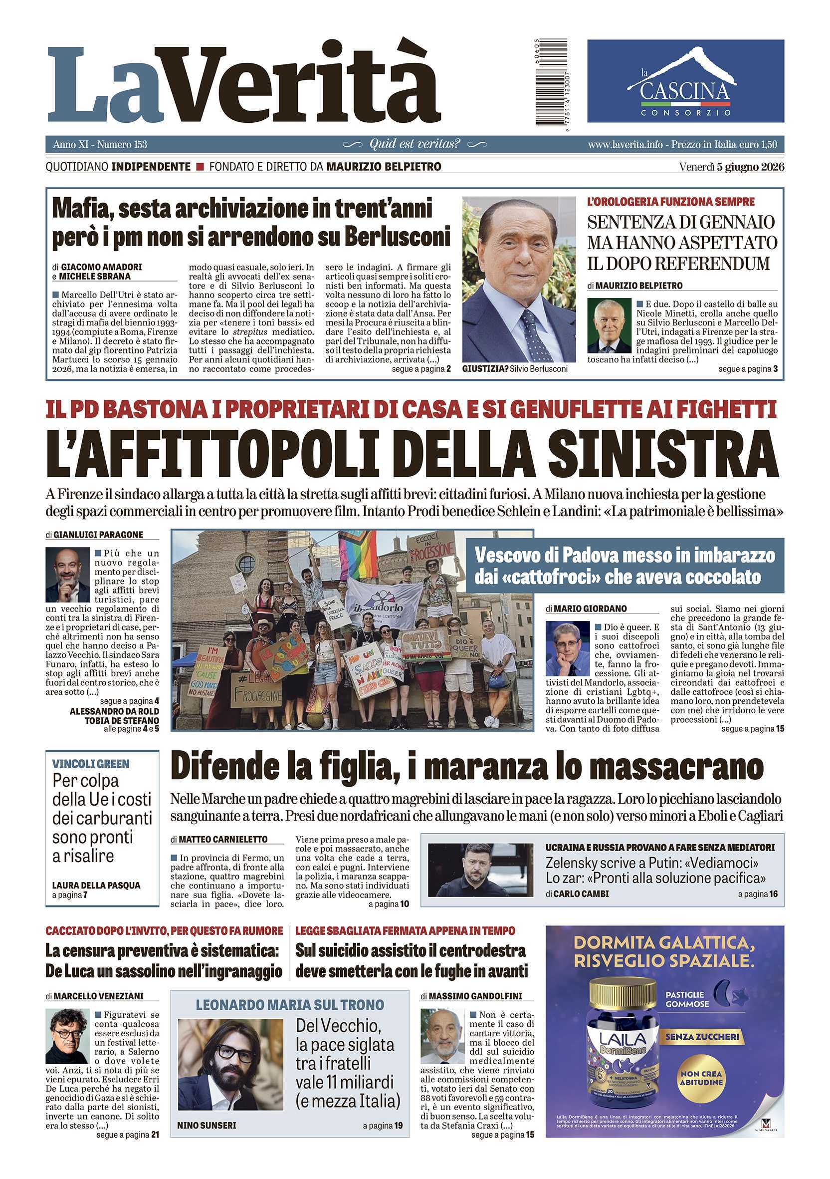 Oggi in edicola