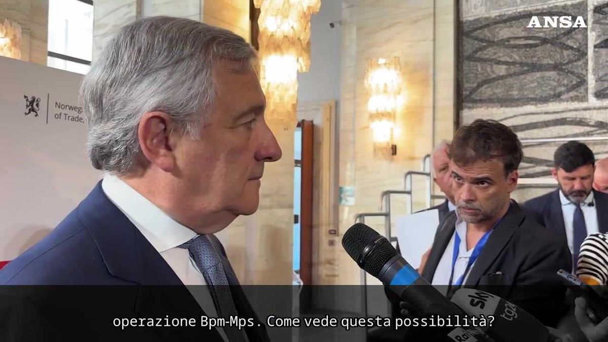 Tajani su Intesa-Mps: «Sistema bancario vivace e più forte dopo la crisi»