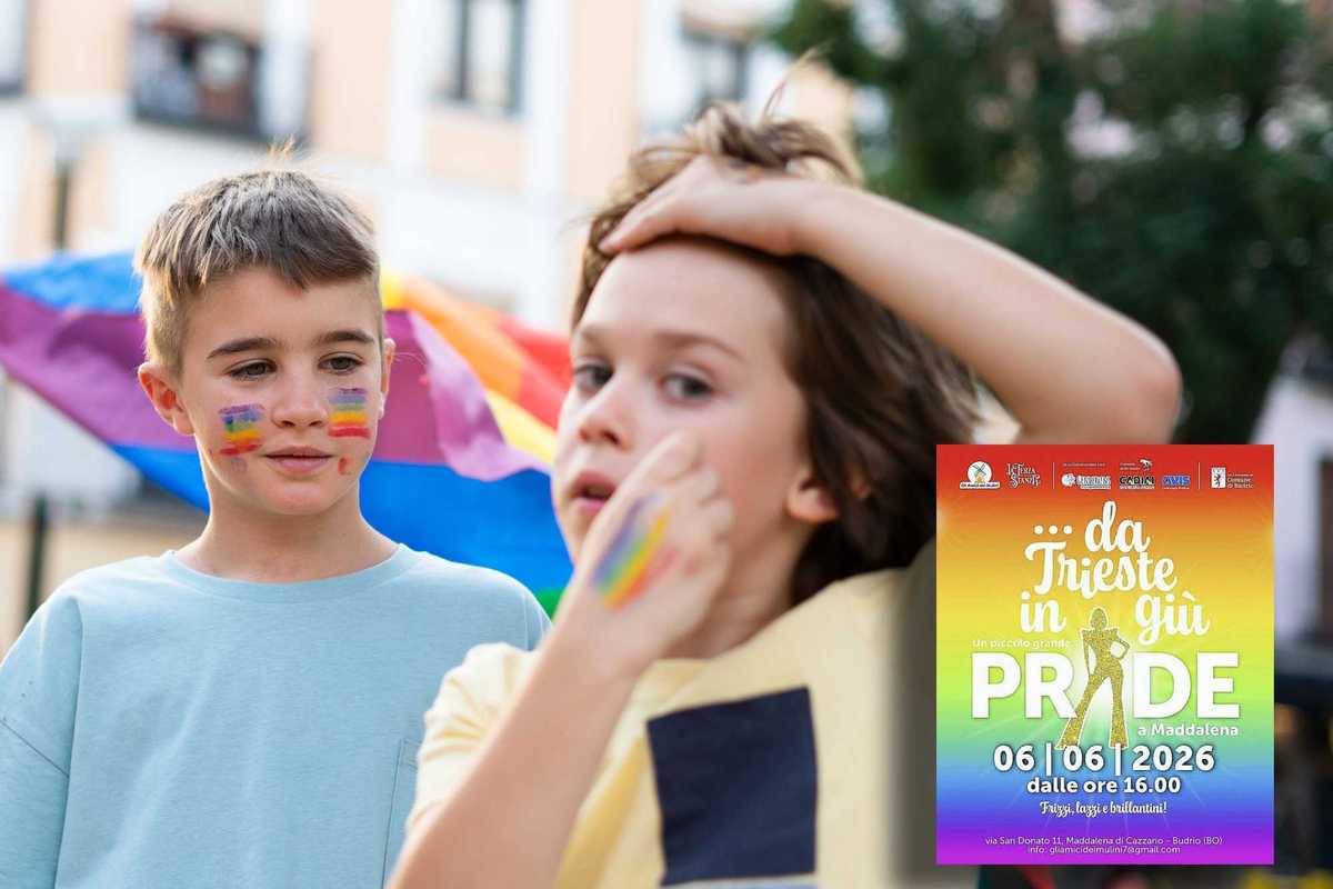 Illustrazioni erotiche al gay pride per bimbi