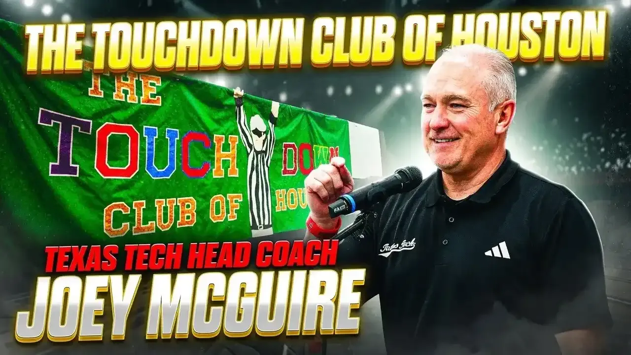 COACH SPEAK: Texas Tech Head Football Coach Joey McGuire Speaks At Houston TD Club Luncheon