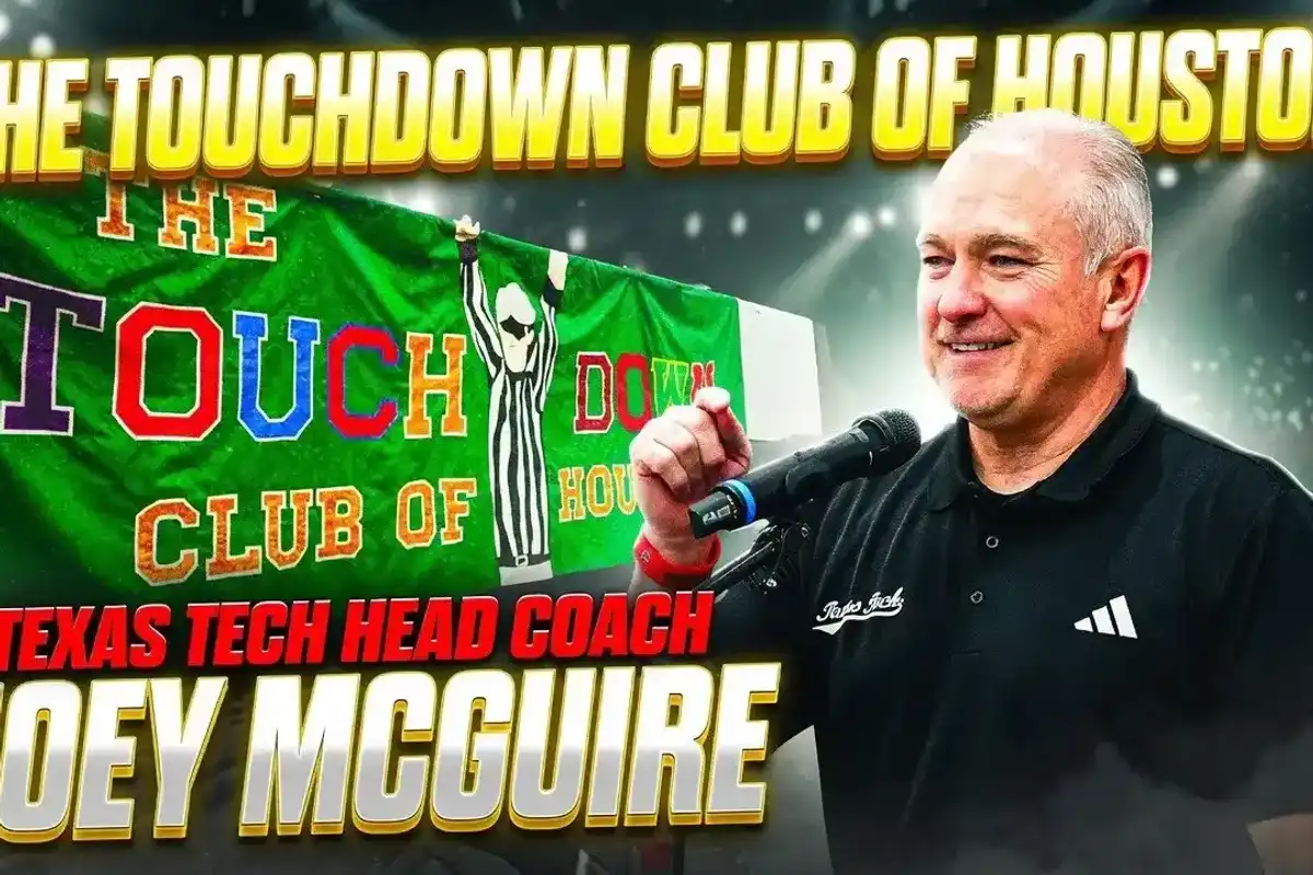 COACH SPEAK: Texas Tech Head Football Coach Joey McGuire Speaks At Houston TD Club Luncheon