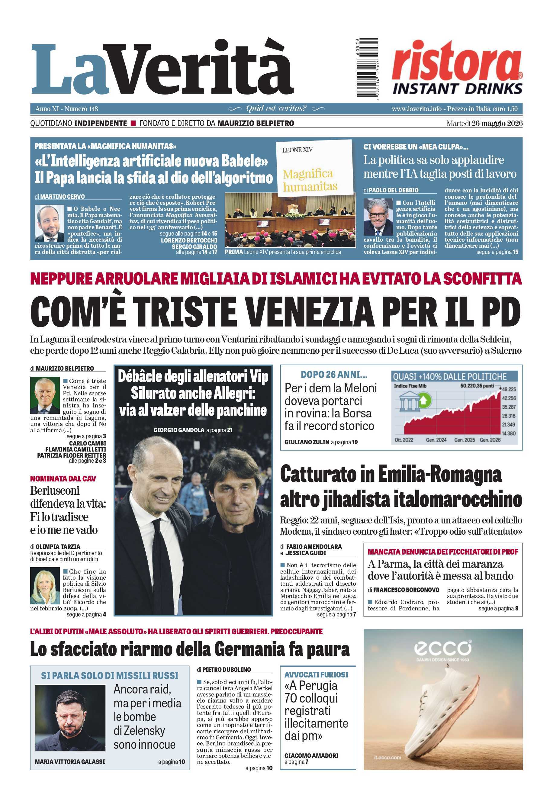 Oggi in edicola