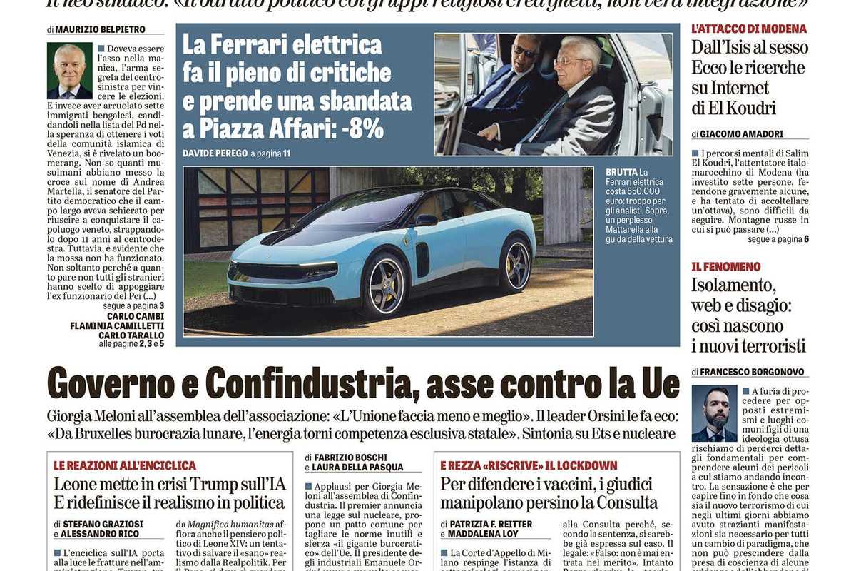 Oggi in edicola