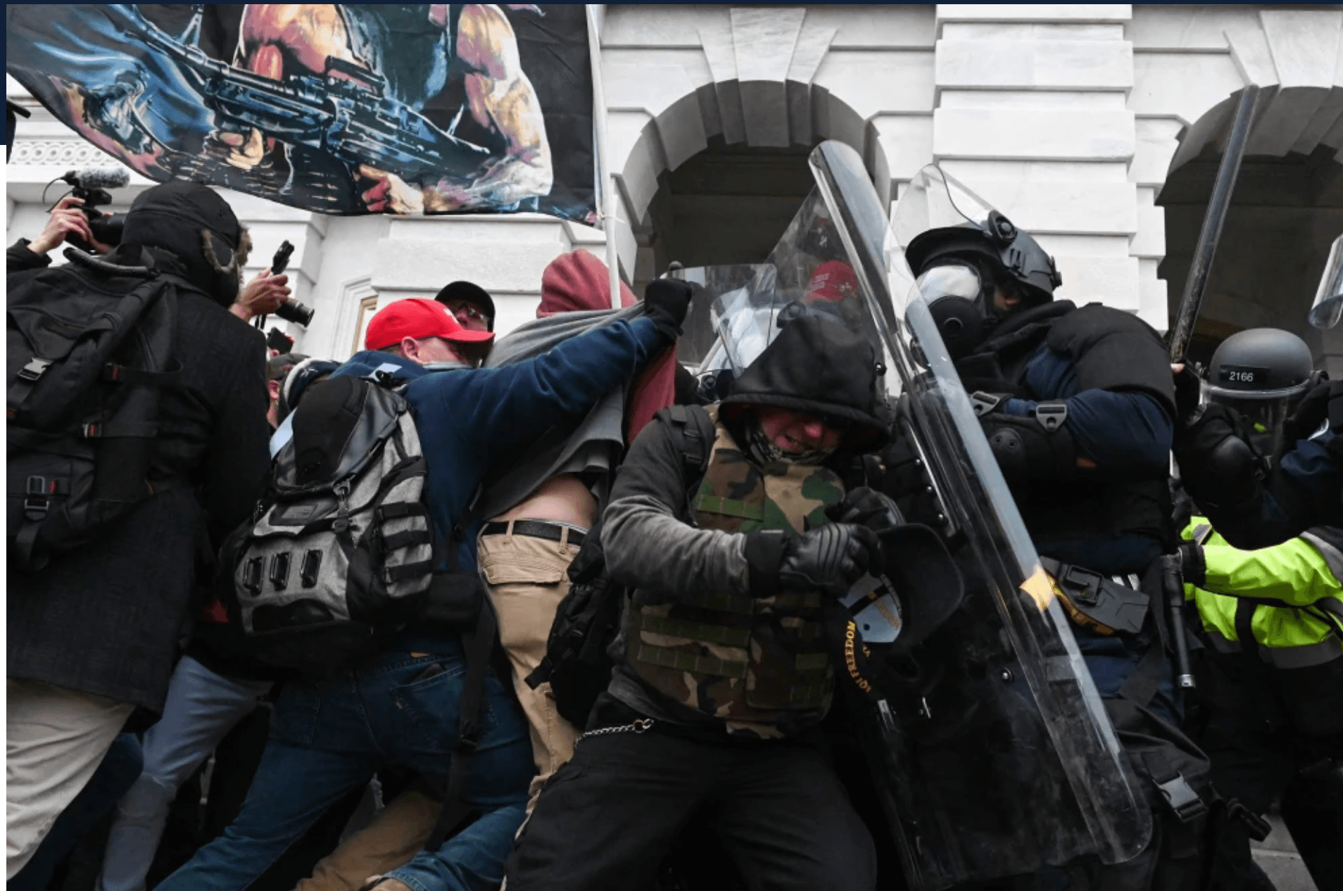 January 6 rioters assault police