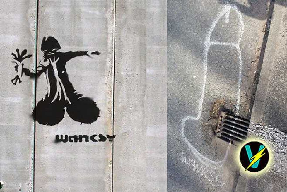 Banksy Who? Wanksy The Pothole Penis Painter Is Where It's Really At