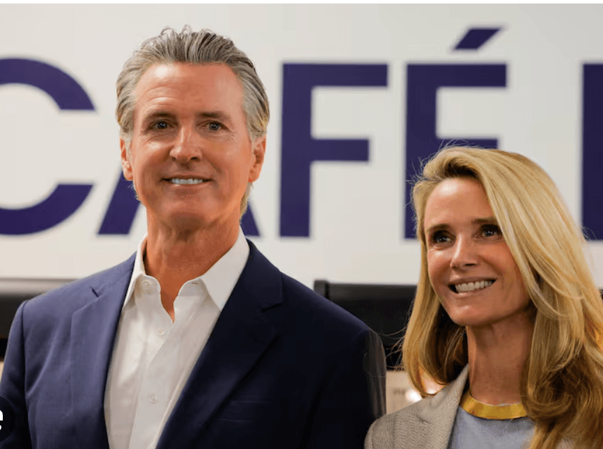 Newsom Says Trump Justice Department Put Him (And Wife!) On'Hit List'
