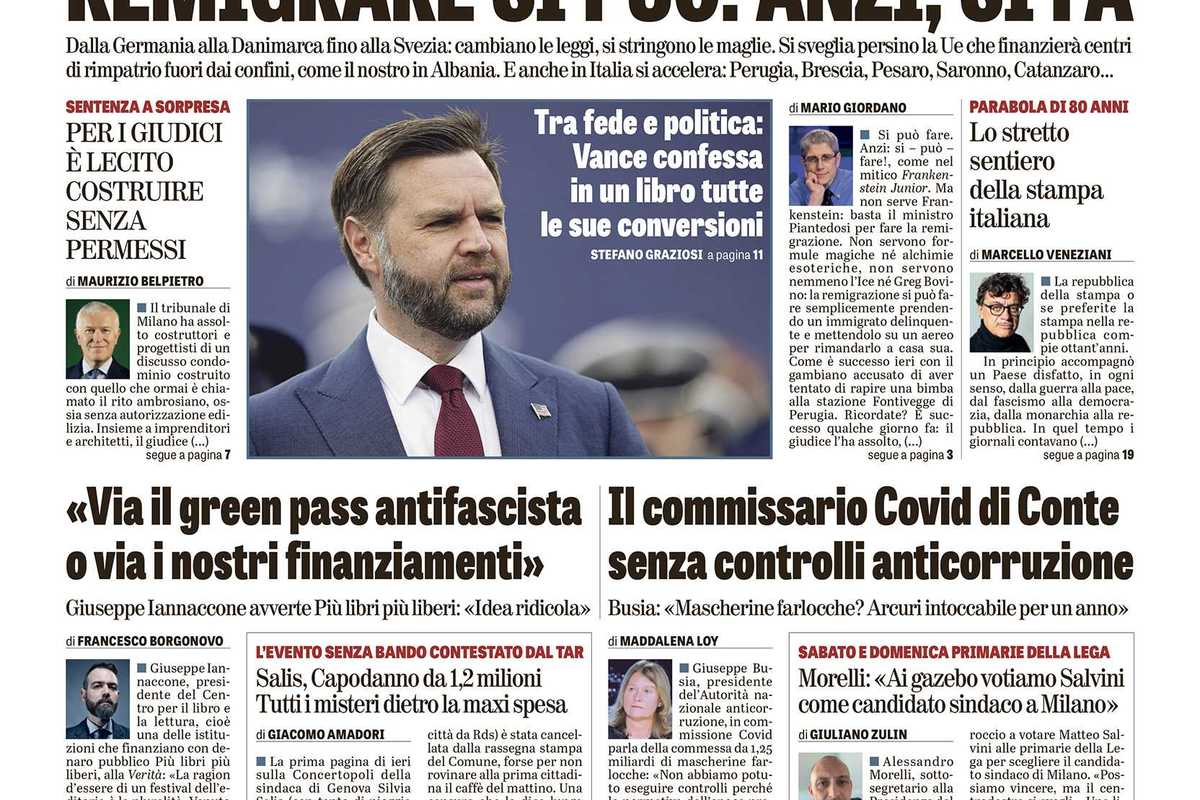 Oggi in edicola