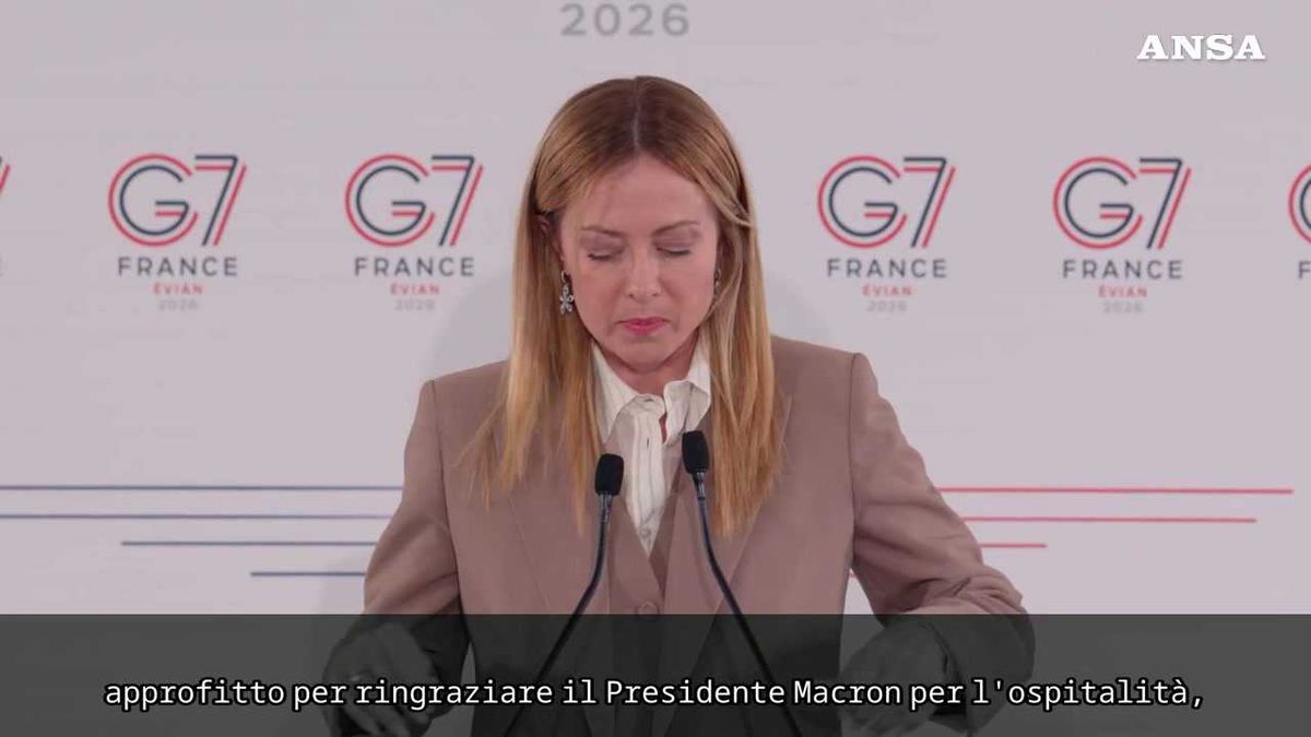 Meloni: «Soddisfatta del G7, convergenze non scontate un’ottima notizia»