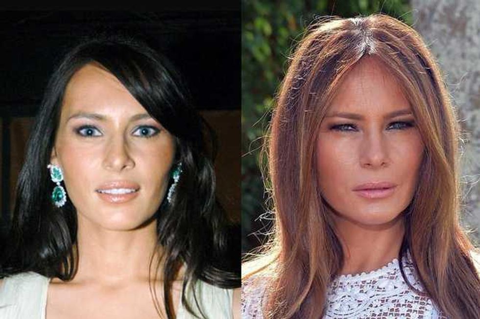 Melania Trump Squinting