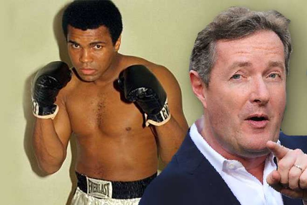 PiersMorgan STFU With Your WhitePrivilege Muhammad Ali Racist Bullshit