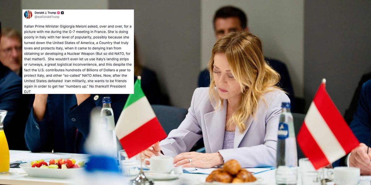 trump insiste meloni lo zittisce l8217italia 232 una nazione sovrana da Laverita.info trump insiste meloni lo zittisce l8217italia 232 una nazione sovrana