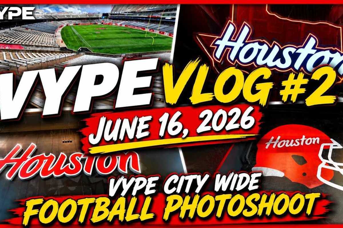 VYPE VLOG | City-Wide Football Magazine Photoshoot at University of Houston