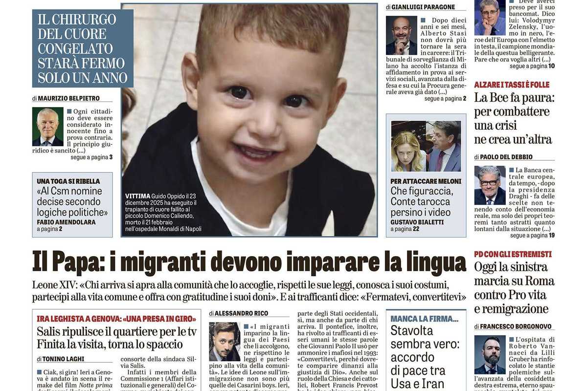 Oggi in edicola