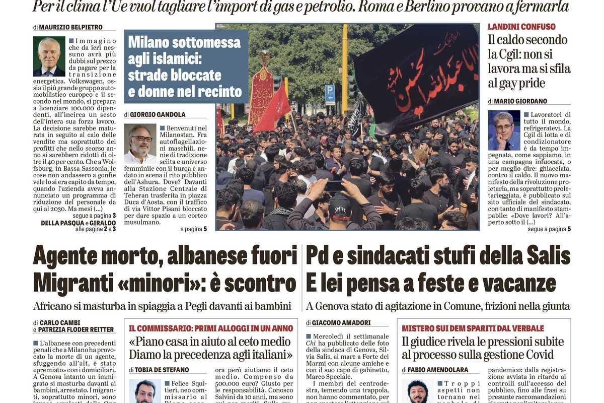 Oggi in edicola