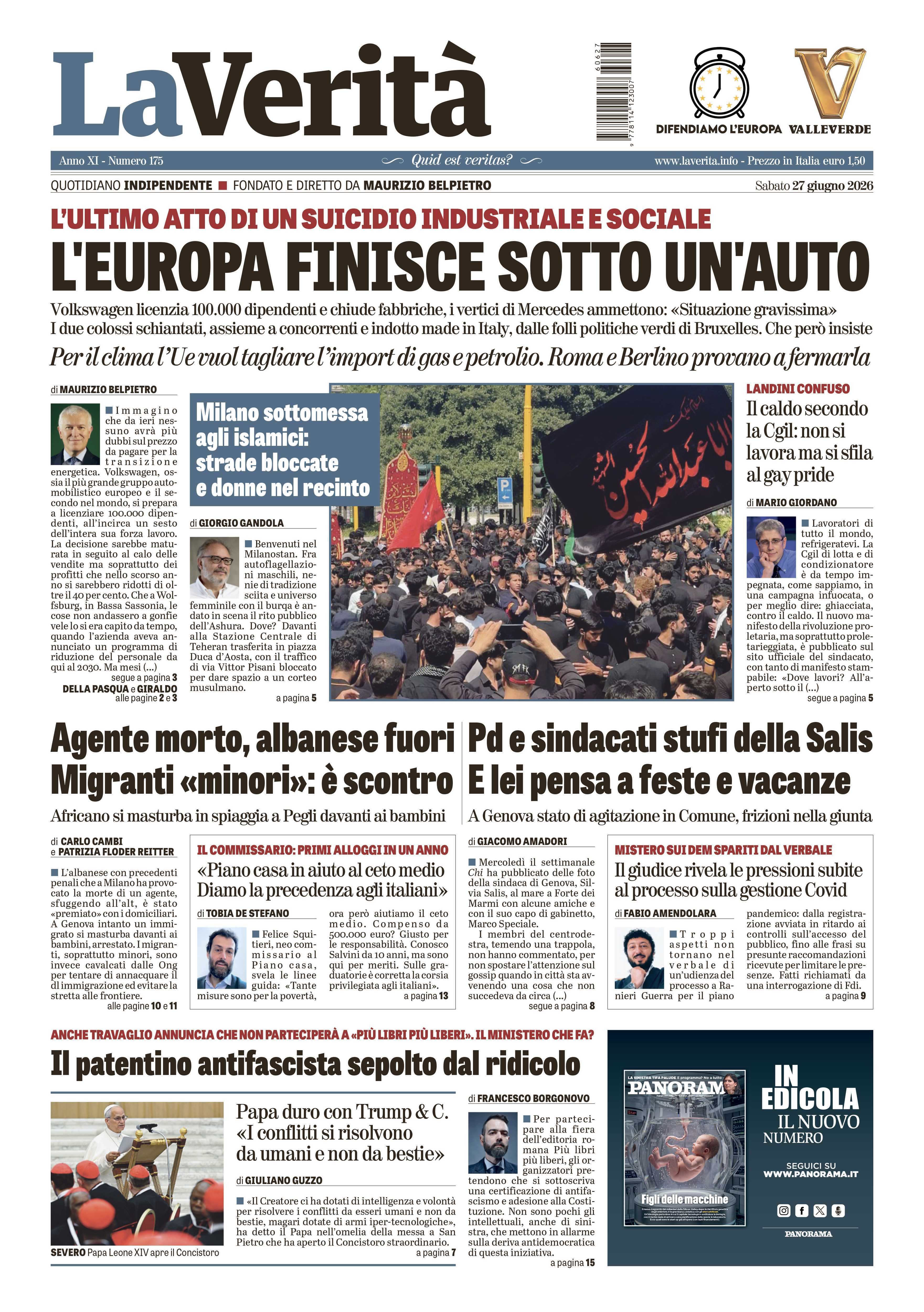 Oggi in edicola