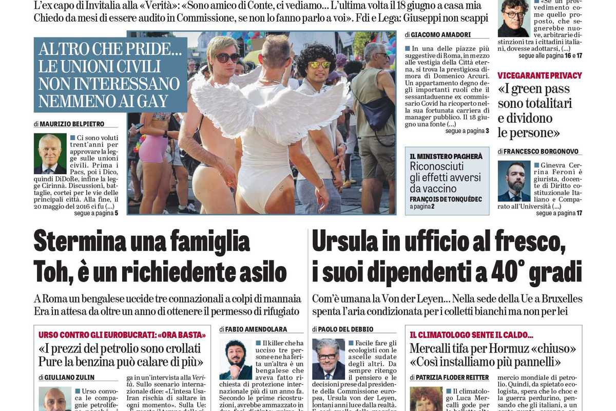 Oggi in edicola