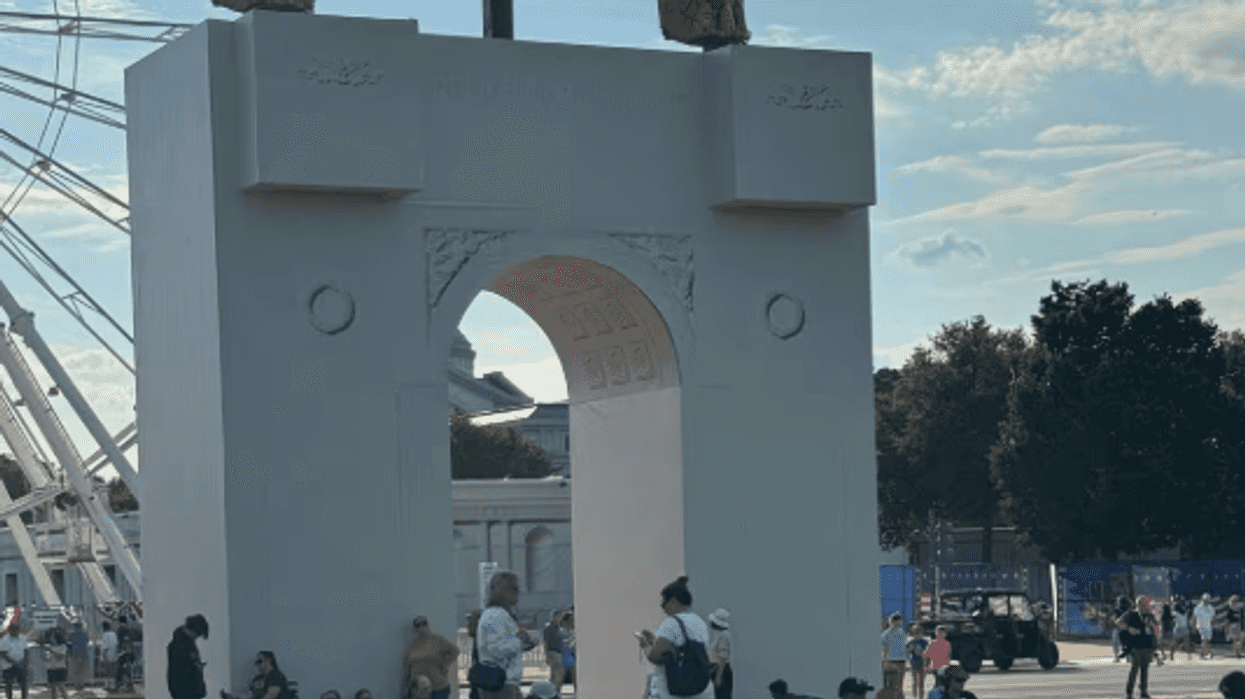Triumphal Arch Model Featured At Trump's 'State Fair' Is Falling Apart