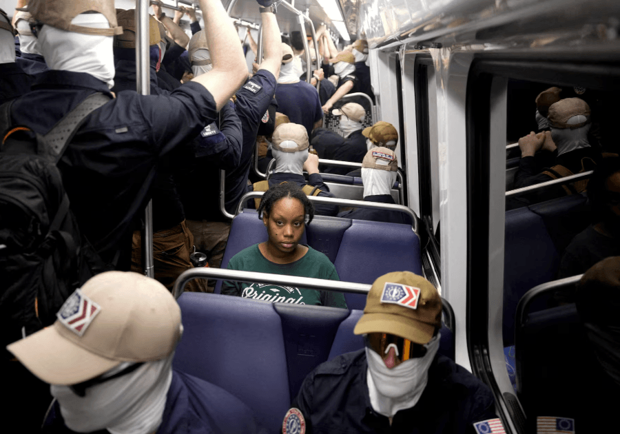 American Tragedy: Patriot Front Neo-Nazis Surround Black Girl On D.C. Metro
