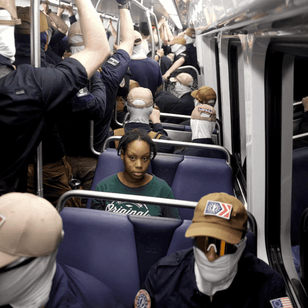 American Tragedy: Patriot Front Neo-Nazis Surround Black Girl On D.C. Metro