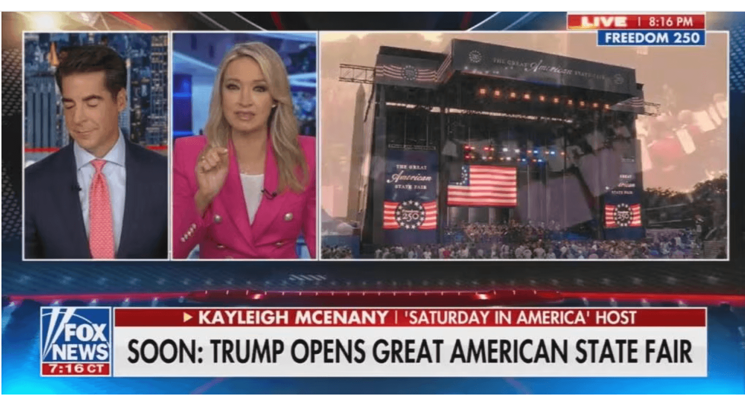 Dismal Turnout For 'Massive' Trump Rally Dims Fox's 'Freedom 250' Propaganda Push
