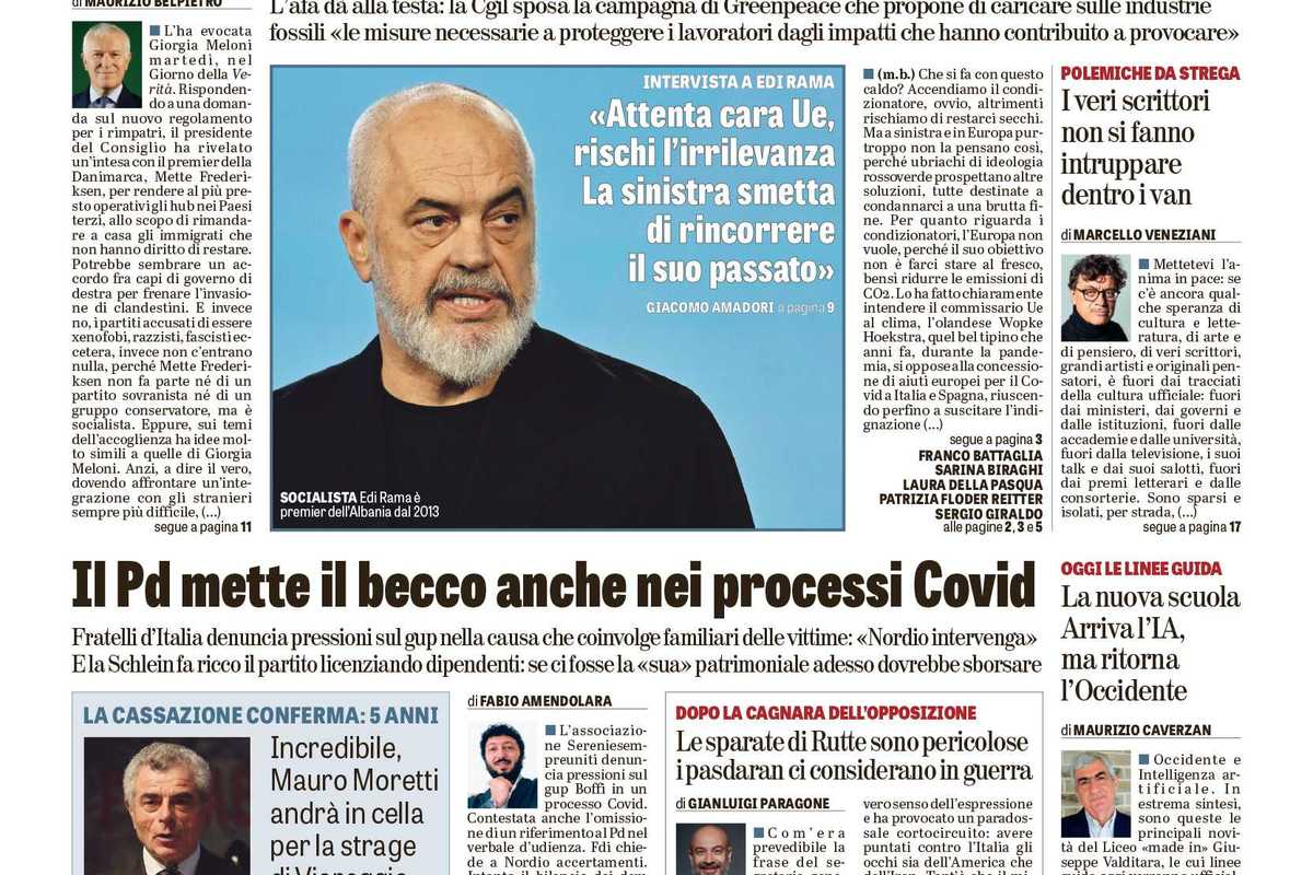 Oggi in edicola