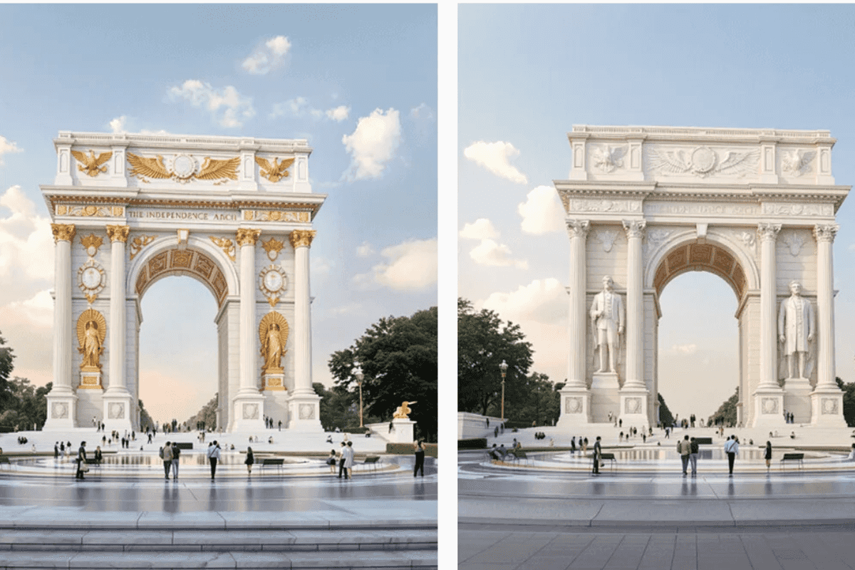 If Trump's 'Triumphal Arch' Goes Up, The Wrecking Cranes Will Be Ready