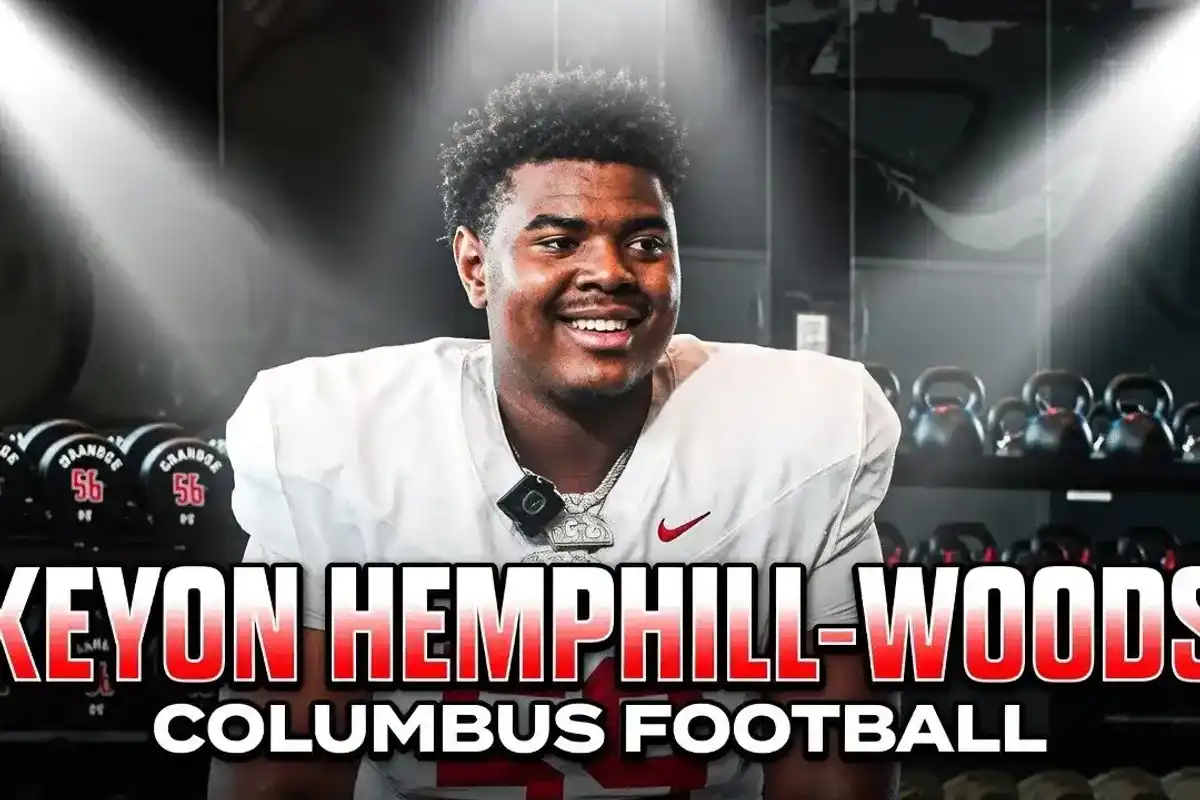 BIG KEY: Columbus OL Hemphill-Woods larger-than-life; Texas-commit
