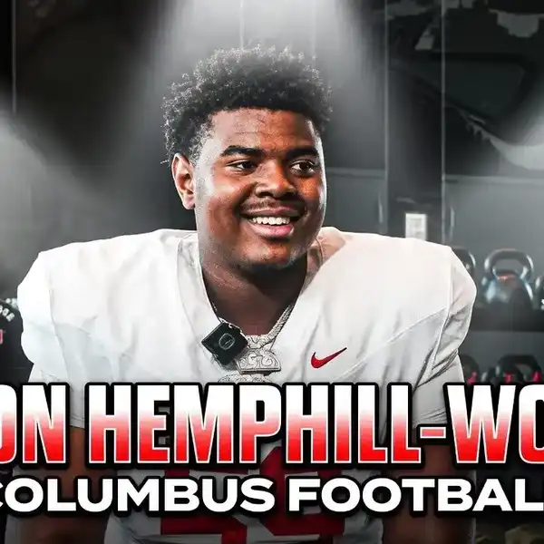 BIG KEY: Columbus OL Hemphill-Woods larger-than-life; Texas-commit