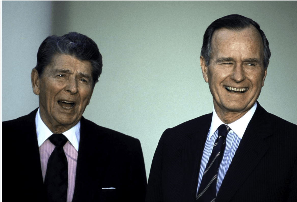 Reagan and Bush Sr