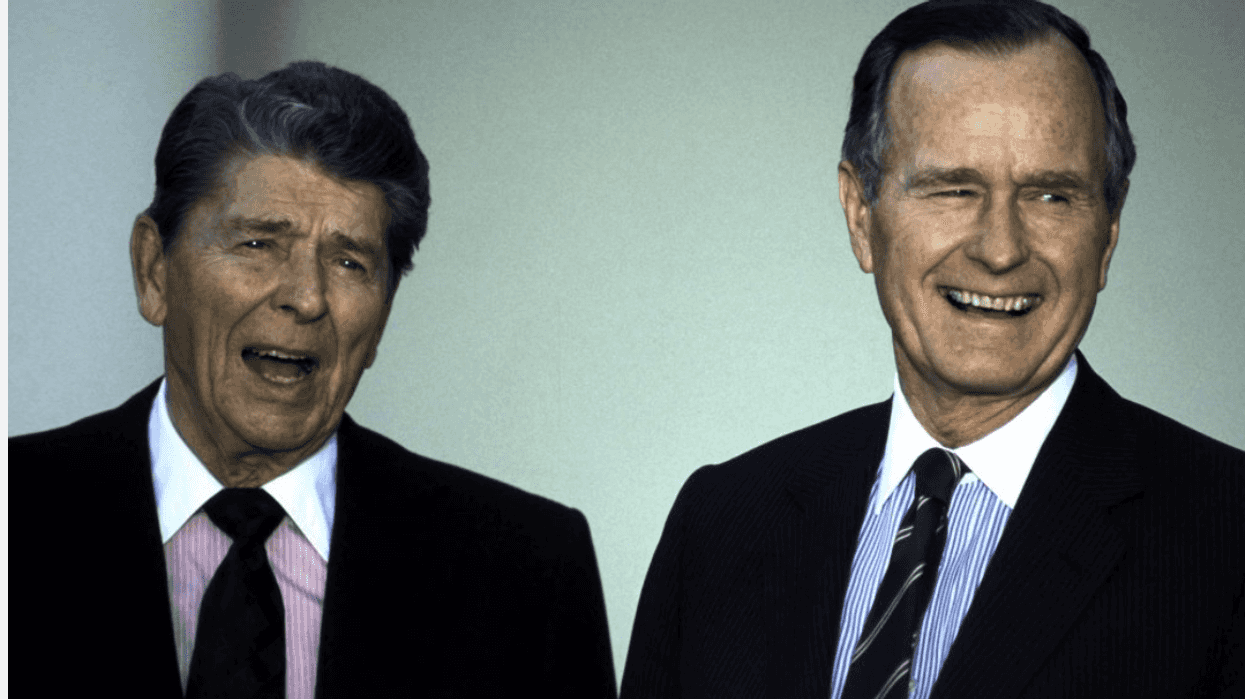 Reagan and Bush Sr