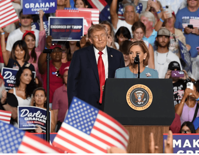 Trump and Darline Graham